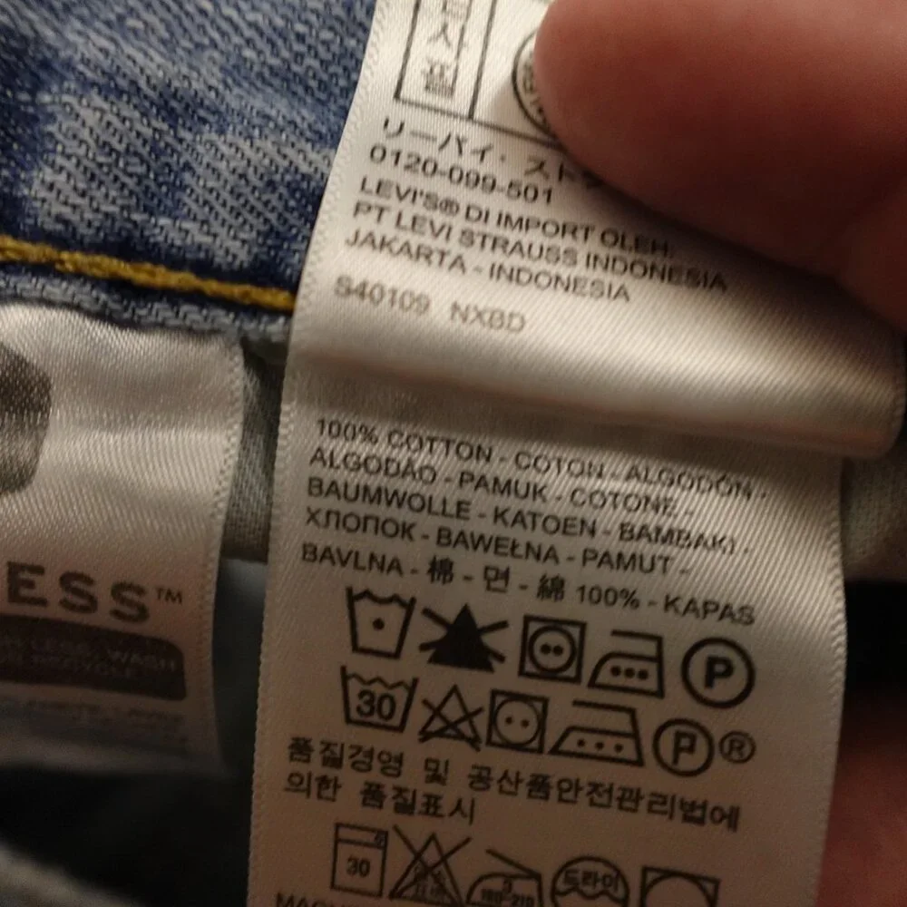 Levi’s 559 Jeans Men’s 36x34 Light Wash Relaxed Straight Denim‎ Casual